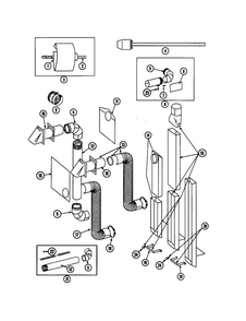 Part Location Diagram of 304630 Whirlpool CLAMP, FLEXIBLE DUCT *NET*