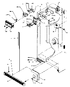 Ref/fz Controls And Cabinet Parts Diagram and Parts List for SSD25N5L-P1178903WL  Amana Refrigerator
