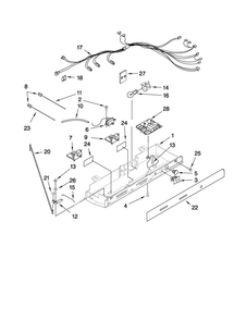Control Parts Diagram and Parts List for ASD2524VEW02  Amana Refrigerator
