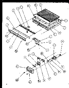 Compartment Separator Diagram and Parts List for TC18QL-P1111408WL  Amana Refrigerator