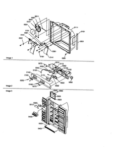 Dispenser Cover/elec. Brkt. Assy. Diagram and Parts List for SRD20S4W-P1190816WW  Amana Refrigerator
