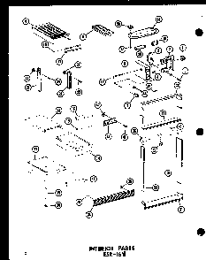 Section 6 Diagram and Parts List for ESRC316B-L-P73500-1WL  Amana Refrigerator