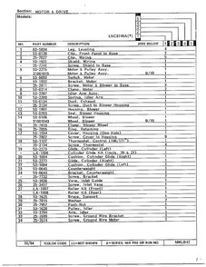 Motor And Drive Page 2 Diagram and Parts List for 8740A  Norge Dryer