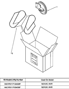Diagram 5 Diagram and Parts List for HAPS25 P1210516F Amana Air Conditioner