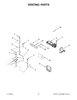 Venting Parts Diagram and Parts List for JDSP536HL00  Maytag Range