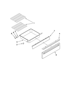 Drawer And Rack Parts Diagram and Parts List for MGS5752BDS20  Maytag Range