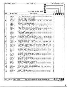 Freezer Compartment Page 2 Diagram and Parts List for 22802-A  Admiral Refrigerator