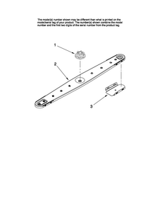 Lower Washarm Parts Diagram and Parts List for MDC4650AWB3  Maytag Dishwasher