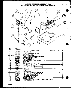 Add-on Ice Maker Assembly Diagram and Parts List for BL20QW-P1125503WW  Amana Refrigerator