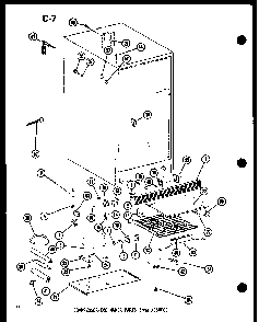 Compressor/ice Maker Parts Diagram and Parts List for TM14D-P73953-23W  Amana Refrigerator
