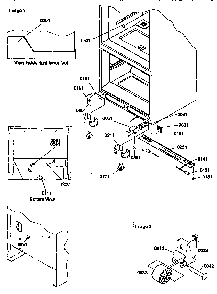 Insulation And Roller Assembly Diagram and Parts List for 77277-P1311201WL  Amana Refrigerator