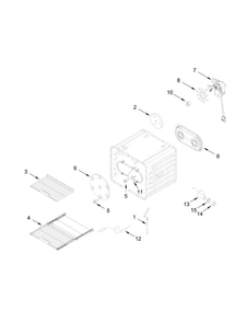 30" Internal Oven Parts Diagram and Parts List for JLRP548WP00  Jenn-Air Range