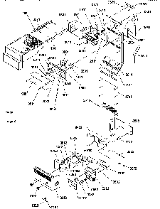 Ice Maker/control Assy Diagram and Parts List for SGD22TL-P1303510WL  Amana Refrigerator