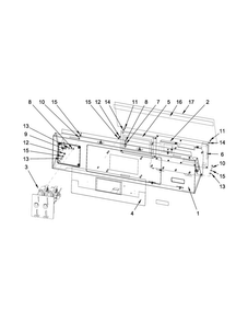 Control Panel Parts Diagram and Parts List for MXR30PDATS  Maytag Washer