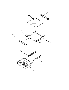 Refrigerator Shelving And Drawers Diagram and Parts List for 2599A-P1190419WL  Amana Refrigerator