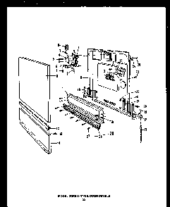 Section 8 Diagram and Parts List for DCR225-1V-OS  Caloric Dishwasher
