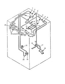 Gas Components Diagram and Parts List for AGDS901E P1131829NE Amana Range