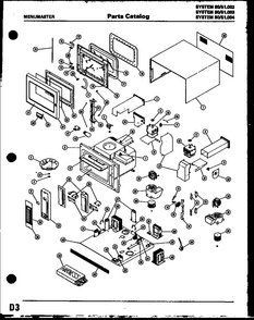 Section 2 Diagram and Parts List for 80 52003 Amana Microwave