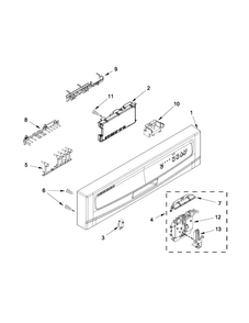Part Location Diagram of W10240154 Whirlpool HANDLE