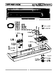 Control Panel & Components Diagram and Parts List for WC482  Maytag Dishwasher