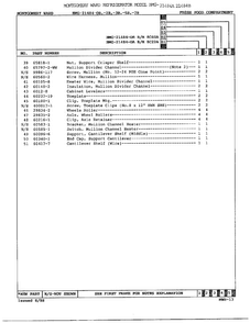 Fresh Food Compartment Page 3 Diagram and Parts List for 21484B  Admiral Refrigerator