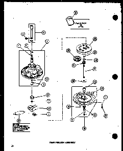 Section 18 Diagram and Parts List for TAA200 P75751-8W Amana Washer
