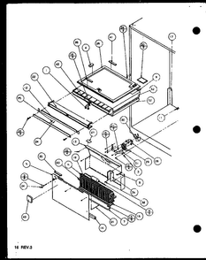 Divider And Evaporator Diagram and Parts List for BX20QL-P1125510WL  Amana Refrigerator
