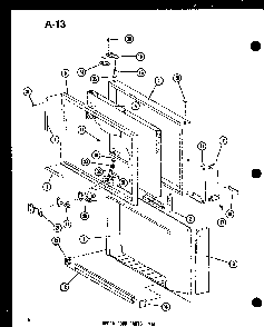 Upper Door Parts Tm Diagram and Parts List for TM14D-P73953-23W  Amana Refrigerator