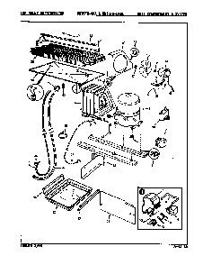 Unit Compartment & System Diagram and Parts List for RB15FA-0AA 8C48A Magic Chef Refrigerator