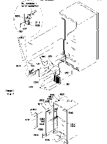 Cabinet Back Diagram and Parts List for TG18V1L-P1194604WL  Amana Refrigerator