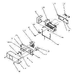 Ice Maker Diagram and Parts List for SPD22NL-P1181306WL  Amana Refrigerator