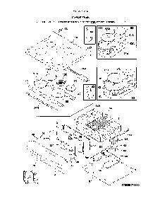 Top/Drawer Diagram and Parts List for 79095073315  Kenmore Range