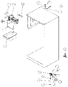 Icemaker / Water Supply Diagram and Parts List for 85161-P1117111W  Amana Refrigerator