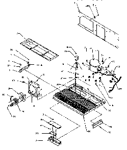 Machine Compartment Diagram and Parts List for SPD25QA3W-P1181321WW  Amana Refrigerator