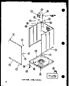 Section 13 Diagram and Parts List for TAA200 P75751-8W Amana Washer