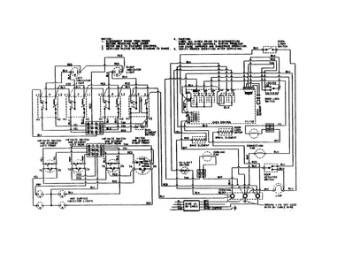 Wiring Diagram and Parts List for MER1320BDW  Maytag Range
