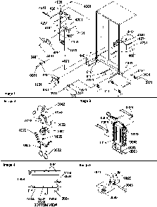 Drain System, Rollers, And Evaporator Assy Diagram and Parts List for SBDE520SW-P1185202WW  Amana Refrigerator