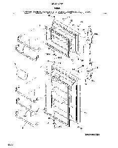 Door Diagram and Parts List for 25360412616  Kenmore Refrigerator
