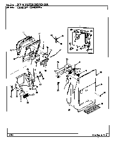 Ice & Water Dispenser Diagram and Parts List for CDNS22V9A BR35E Maytag Refrigerator
