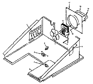 Control Compartment Section Diagram and Parts List for CACO27SEW1 P41132338N Amana Range