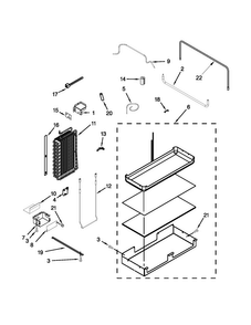 Lower Unit And Tube Parts Diagram and Parts List for JS42PPDUDB15  Jenn-Air Refrigerator