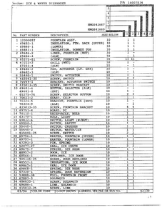 Ice/water Dispenser Page 2 Diagram and Parts List for HMG641667  Admiral Refrigerator