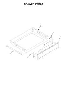 Drawer Parts Diagram and Parts List for MGR8650FZ0  Maytag Range