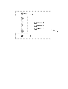 Miscellaneous Parts Diagram and Parts List for MGT3800XW1  Maytag Washer Dryer Combo