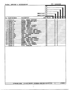 Shelves And Accessories Page 2 Diagram and Parts List for 621640  Admiral Refrigerator