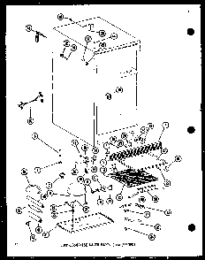 Compressor/ice Maker Parts Diagram and Parts List for TM14D-P73953-21W  Amana Refrigerator
