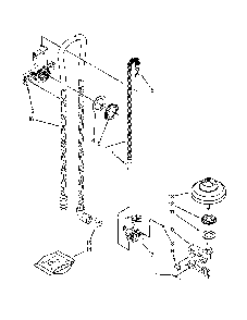 Fill, Drain And Overfill Parts Diagram and Parts List for 66512769K314  Kenmore Dishwasher