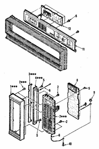 Control Panel Parts Diagram and Parts List for 8504428390  Kenmore Microwave