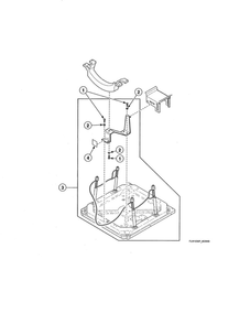 Shipping Materials Diagram and Parts List for AFN50FSP111TW01  Speed Queen Washer
