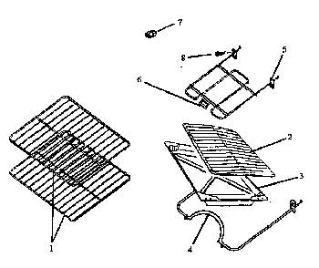 Oven Components Diagram and Parts List for EBE26AA0-P1142474NW  Caloric Range